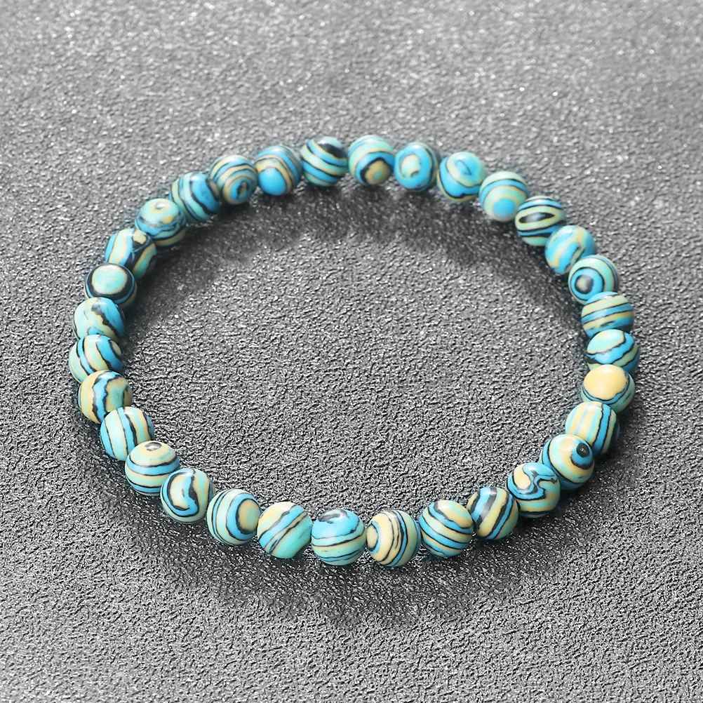 Chloe - Blå Malachit Natursten Armband