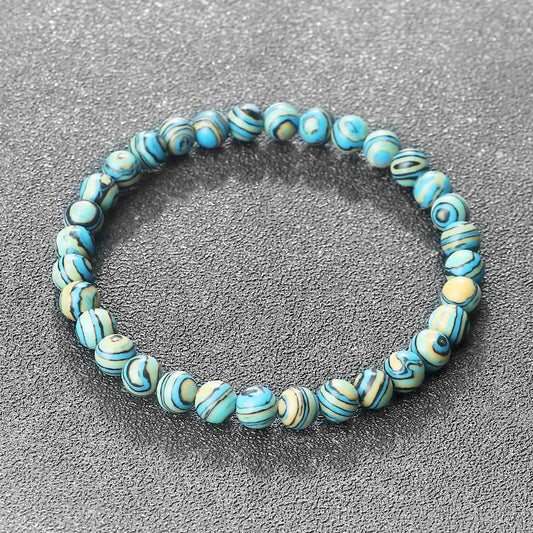 Chloe - Blå Malachit Natursten Armband